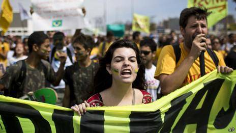 معترضان جشن روز استقلال برزیل را به هم زدند