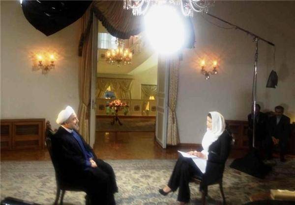 عکس/ مصاحبه روحانی با شبکه آمریکایی