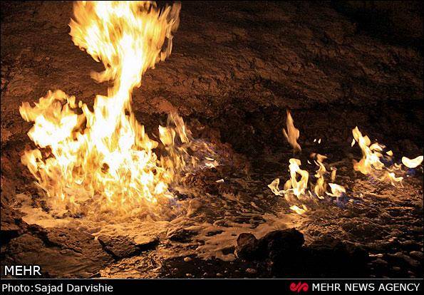تصاویر/ رودخانه شعله ور در ایران