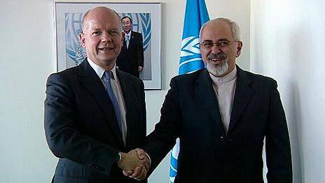 دیدار وزرای خارجه ایران و بریتانیا در نیویورک