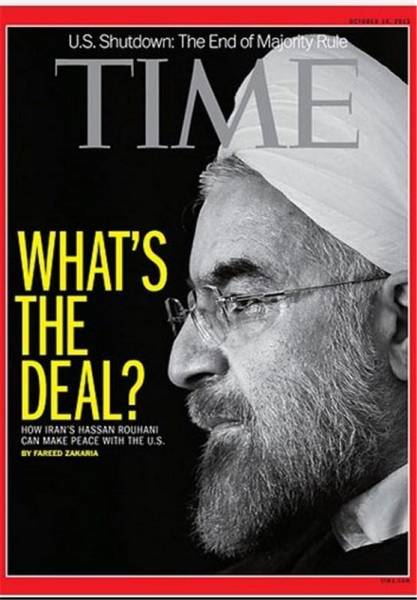 روحانی به روی جلد تایم رفت