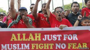 منع استفاده از کلمه 'الله' برای غیر مسلمانان در مالزی