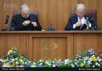 امضای بیانیه بین ایران و آژانس/تصاویر