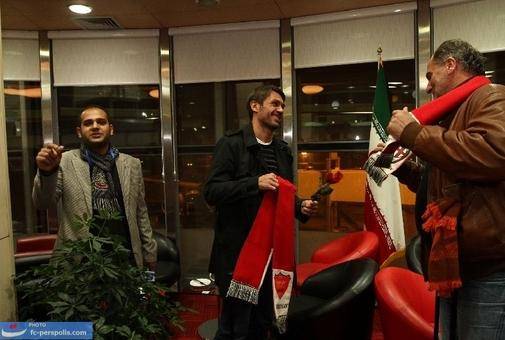ورود تیم ستارگان میلان ایتالیا به تهران