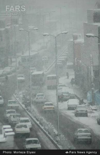 تصاویر/بارش برف پاییزی در زنجان