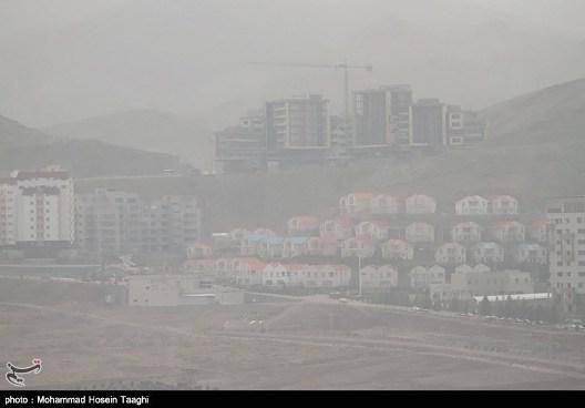 عکس/ یک نما از آلودگی هوا در مشهد!