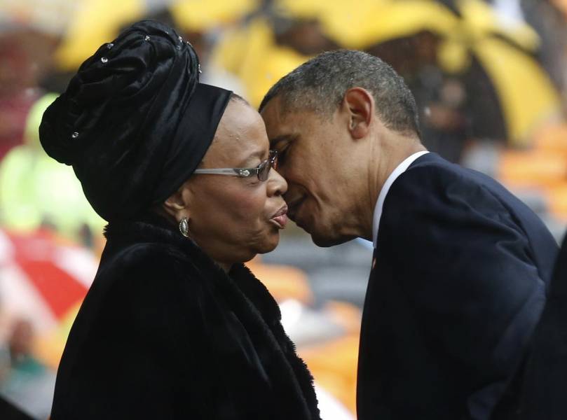 تسلیت اوباما به همسر ماندلا/عکس