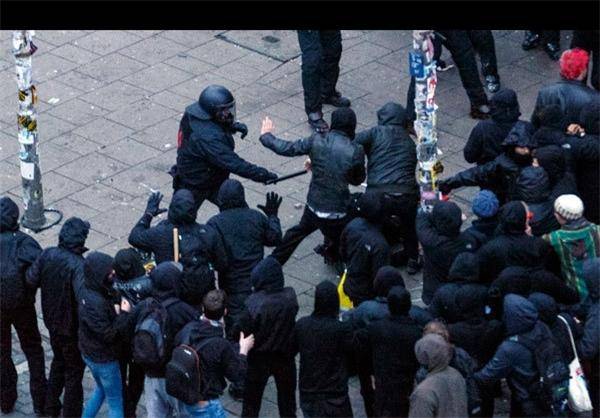 درگیری پلیس آلمان با معترضان/تصاویر
