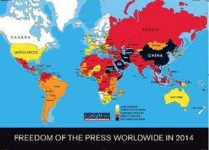 گزارش‌گران بدون مرز رده بندی جهانی آزادی مطبوعات در سال ٢٠١٤ را منتشر کرد