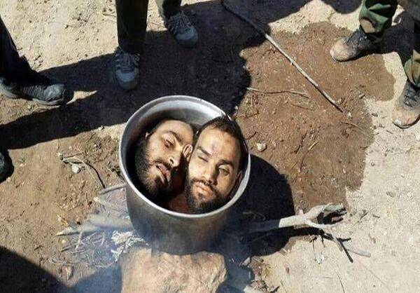 «پختن سر قربانیان»، جنایت جدید تکفیری‌ها در سوریه (عکس 16+)