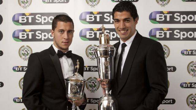 سوارز برنده جایزه بهترین بازیکن سال اتحادیه حرفه‌ای بازیکنان فوتبال انگلستان شد