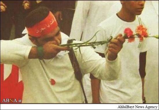 سلاح خاص یک انقلابی بحرینی/عکس