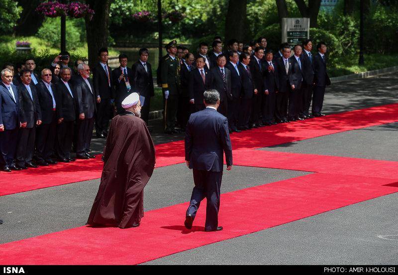 استقبال رسمی روحانی در چین/تصاویر