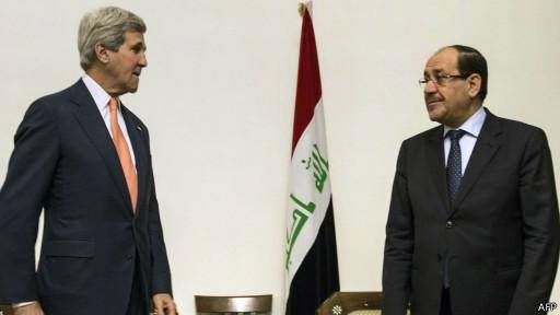 وزیر امور خارجه آمریکا خواهان تشکیل دولت وحدت‌ملی در عراق شد