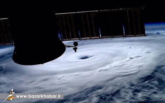 تصویری از طوفان "آرتور" از فضا