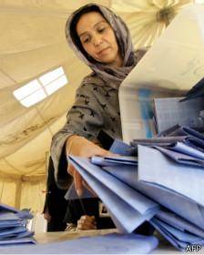 بررسی آرای انتخابات ریاست جمهوری افغانستان فردا آغاز می شود
