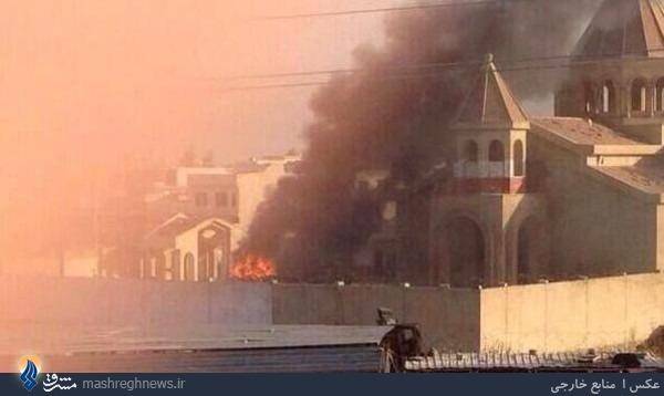 آتش‌داعش‌درکلیسای1800ساله‌موصل/عکس