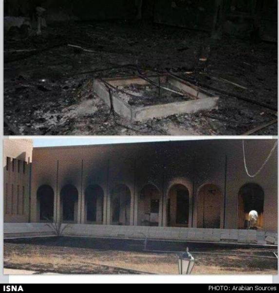 قبر صدام به آتش کشیده شد/عکس
