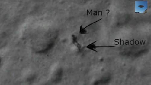 کشف آدم فضایی در ماه!/تصاویر