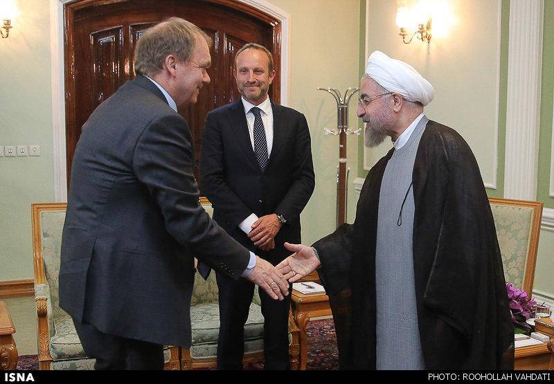 دیدار وزیرخارجه دانمارک با روحانی/تصاویر