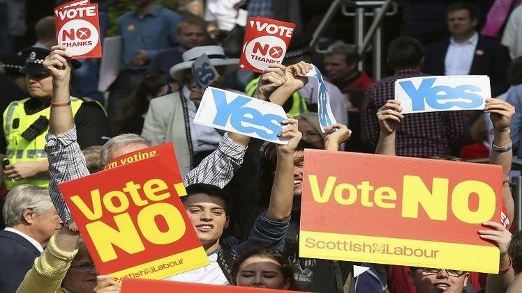 «نه» مردم اسکاتلند به استقلال/ بریتانیا تجزیه نشد