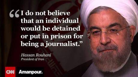 روحانی وجود روزنامه‌نگاران زندانی در ایران را تکذیب کرد