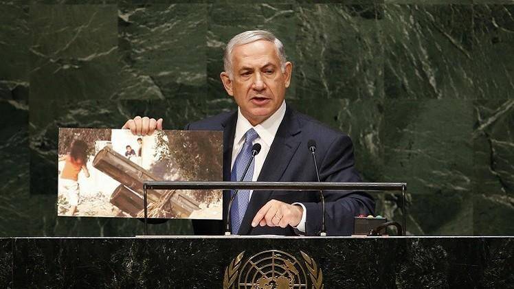 «عکس بازی» نتانیاهو در سازمان ملل