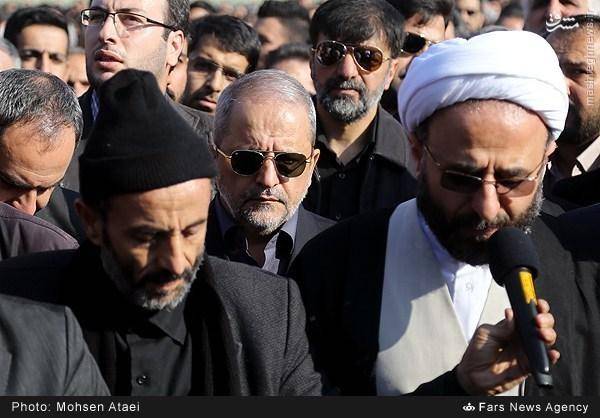 عکس/ سردار احمدی مقدم و رادان در مراسم تشییع