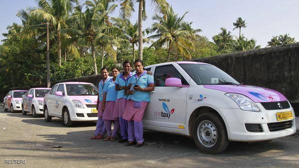 هند: تاکسی زنان راه مقابله با تجاوز (+عکس)