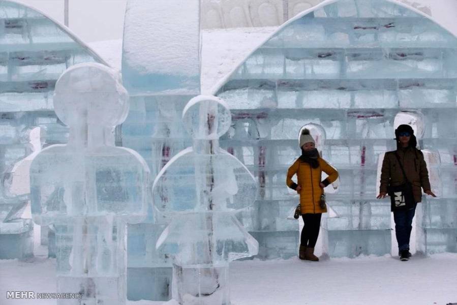 تصاویر/جشنواره مجسمه های یخی در چین