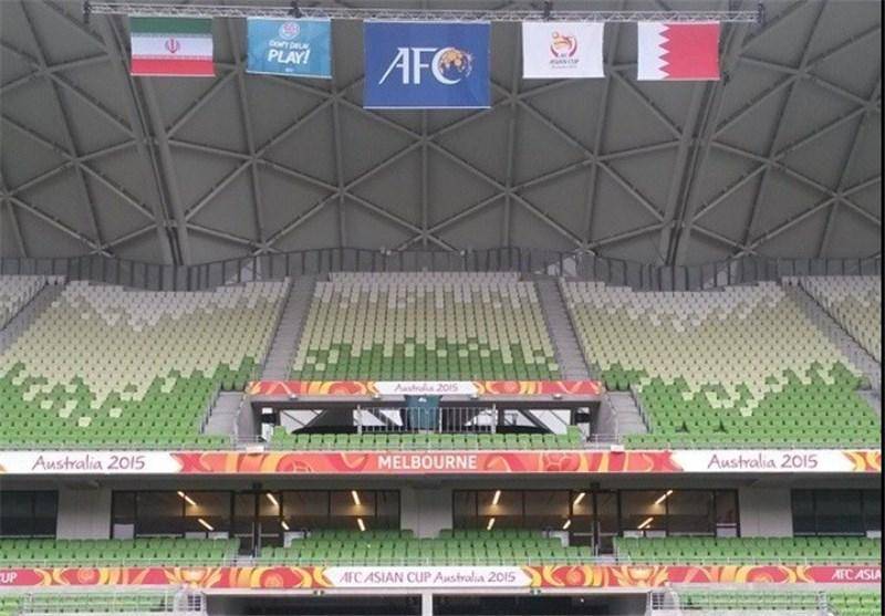 پرچم ایران در ورزشگاه ملبورن/عکس