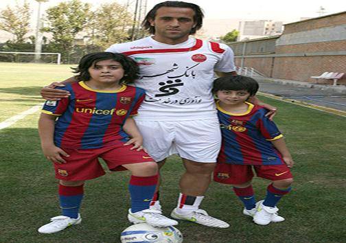 فوتباليست هاي ايراني در کنار فرزندانشان + عکس
