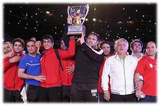 چهارمین قهرمانی متوالی ایران در کشتی آزاد در جام جهانی