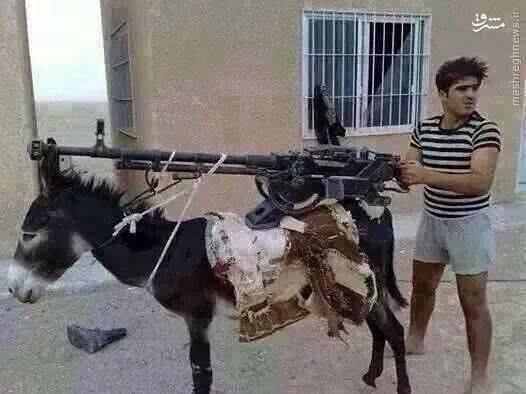 عکس/سلاح الاغی برای مقابله با داعش!