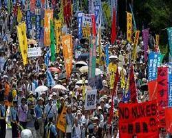 بزرگترین اعتراض ضد هسته ای در ژاپن
