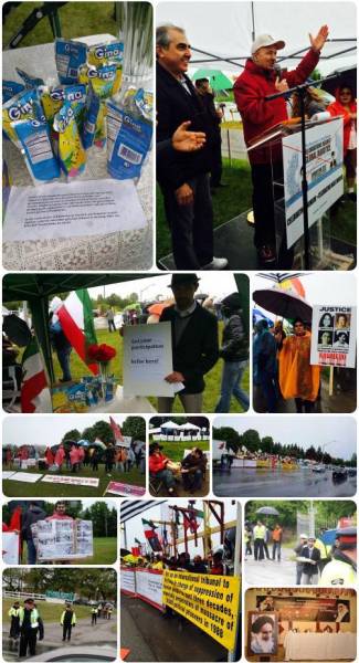 کمپین &ldquo;ساندیس برای سربازان آیت الله&rdquo; در اعتراض به گرامی داشت خمینی در تورنتو + عکس