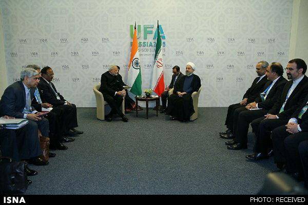 دیدار نخست وزیر هند با روحانی+عکس