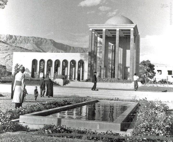عکس: آرامگاه سعدی در دهه 30