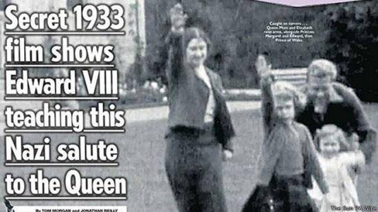 "سلام هیتلری" ملکه الیزابت در ۷ سالگی جنجال‌برانگیز شد + ویدئو