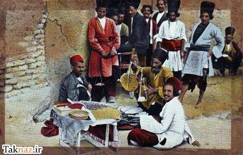 عکسی از یک قنادی در زمان قاجار