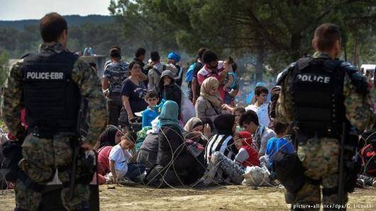 درگیری نیروهای انتظامی مقدونیه با پناهجویان