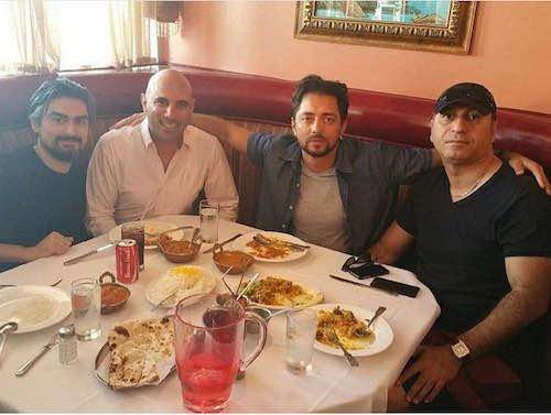 عکس: بهرام رادان و حمید فرخ‌نژاد در رستوران