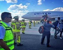 هواپیمای مسافربری آمریکا درپی تهدید امنیتی مجبوربه بازگشت به فرانکفورت شد