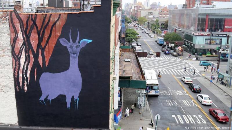 نقاشی‌های دیواری نیویورک برای جلب توجه به وضعیت حقوق بشر ایران