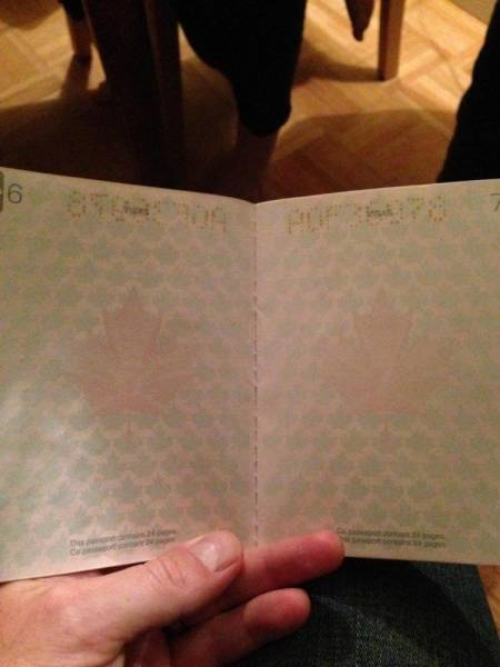تصاویر جالب از گذرنامه کانادایی