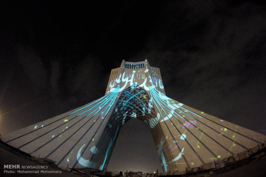 عکس/ کنسرت نور در برج آزادی