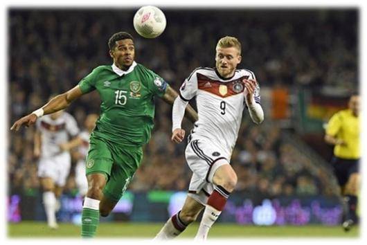 مقدماتی یورو ۲۰۱۶ - شکست آلمان مقابل ایرلند و صعود پرتغال