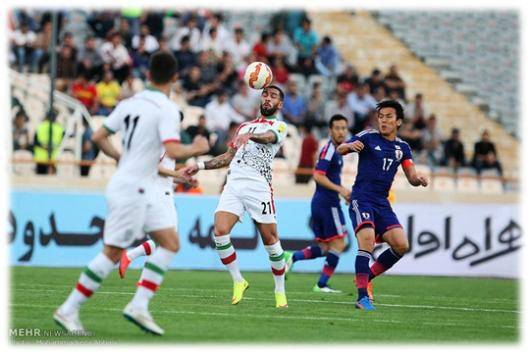 تساوی تیم ملی فوتبال ایران مقابل ژاپن