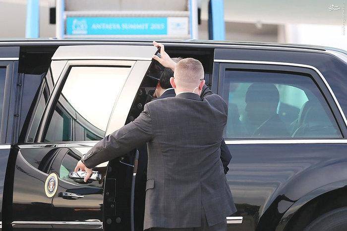 عکس: اوباما اتوموبیلش را هم به ترکیه برد