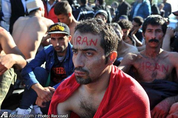 تصویری: لب دوزی پناهجویان ایرانی درمرز یونان و مقدونیه